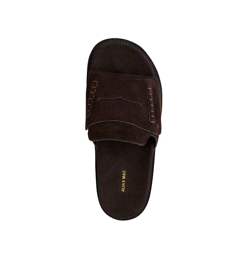 Alias Mae Pari Slide in Choc Suede