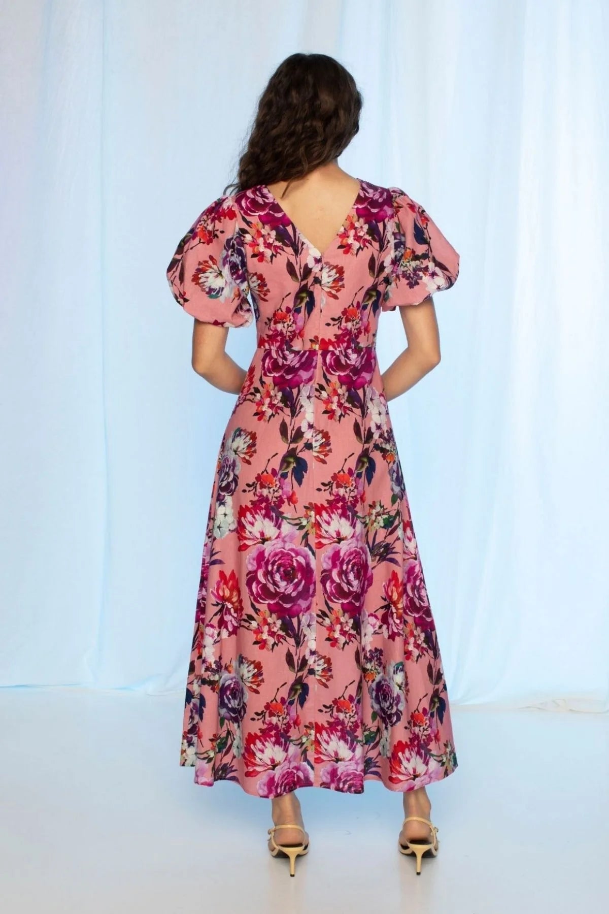 Kachel Penelope Dress in Lovers Floral Print