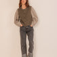 Indi and Cold Basket Weave Vest in Topo
