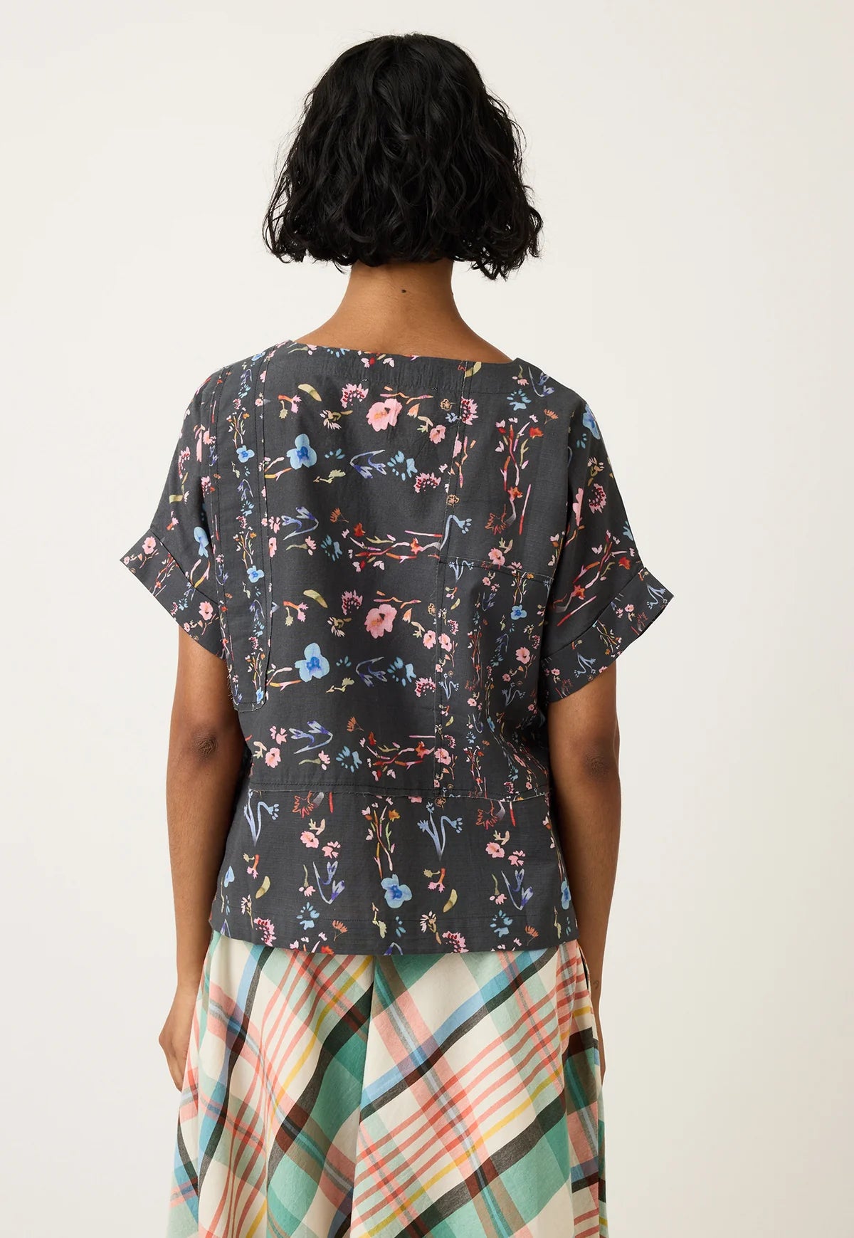 Nancybird Dolman Top in Watercolour Charcoal
