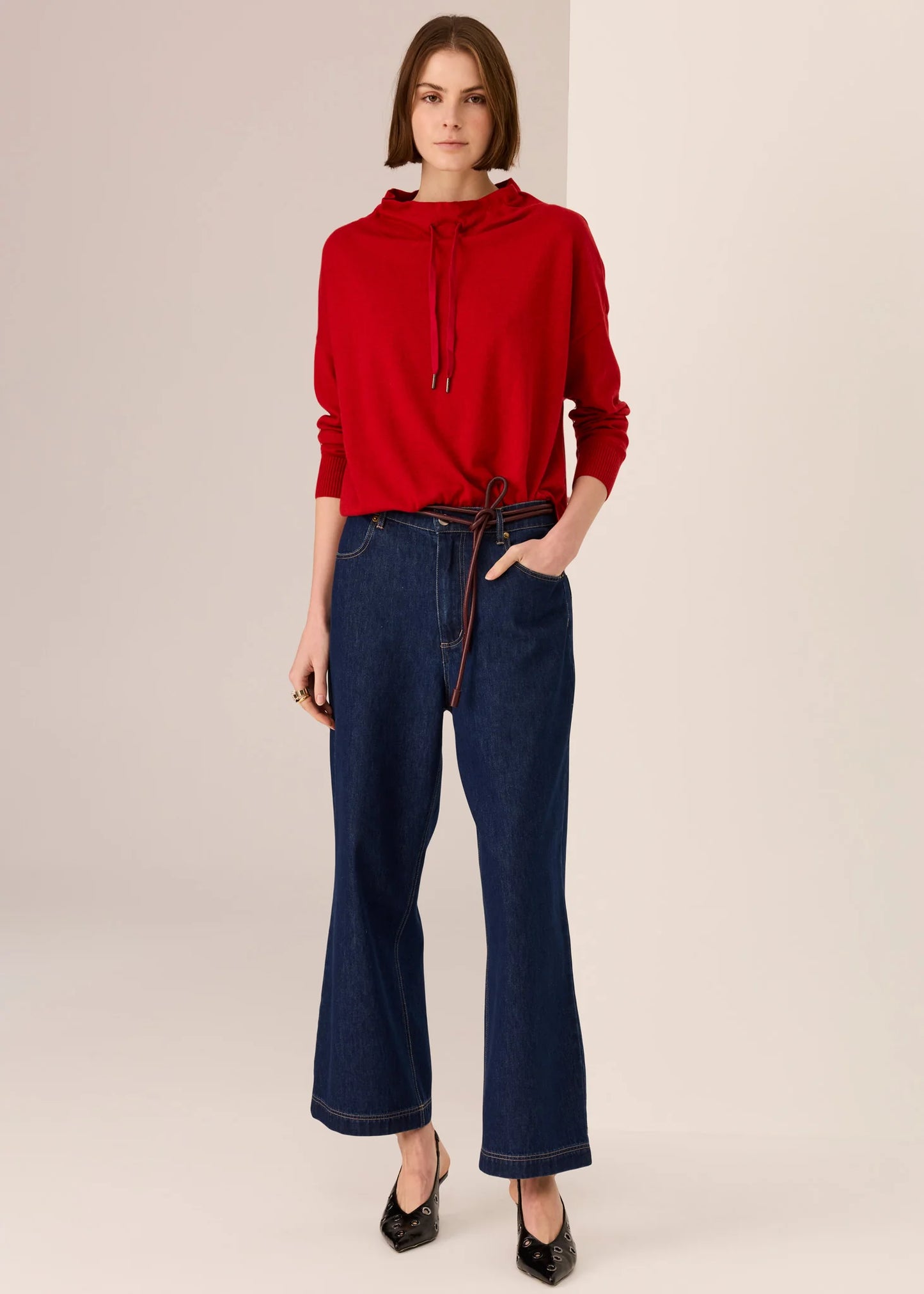 POL Rowan Drawcord Knit Red