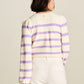 POM Amsterdam Pullover in Purple Stripe