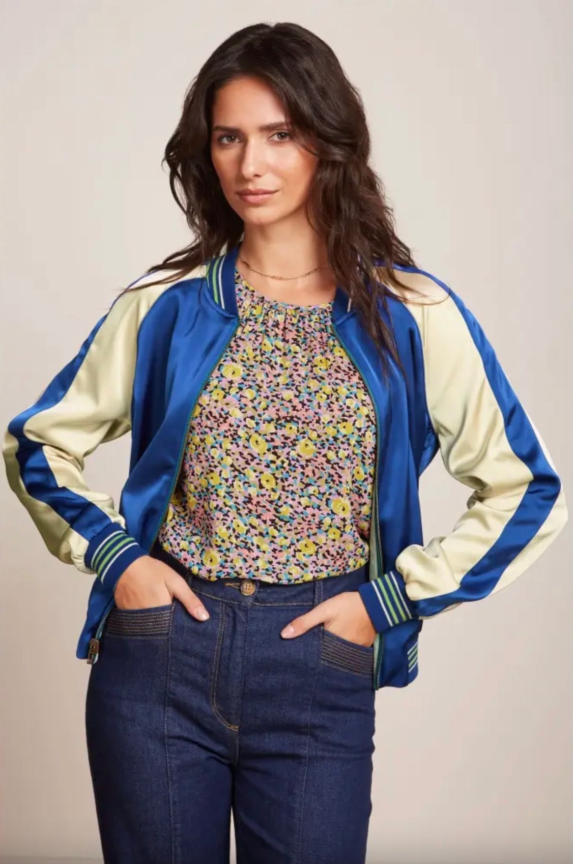 King Louie Bomber Jacket Madison Lunar Grey