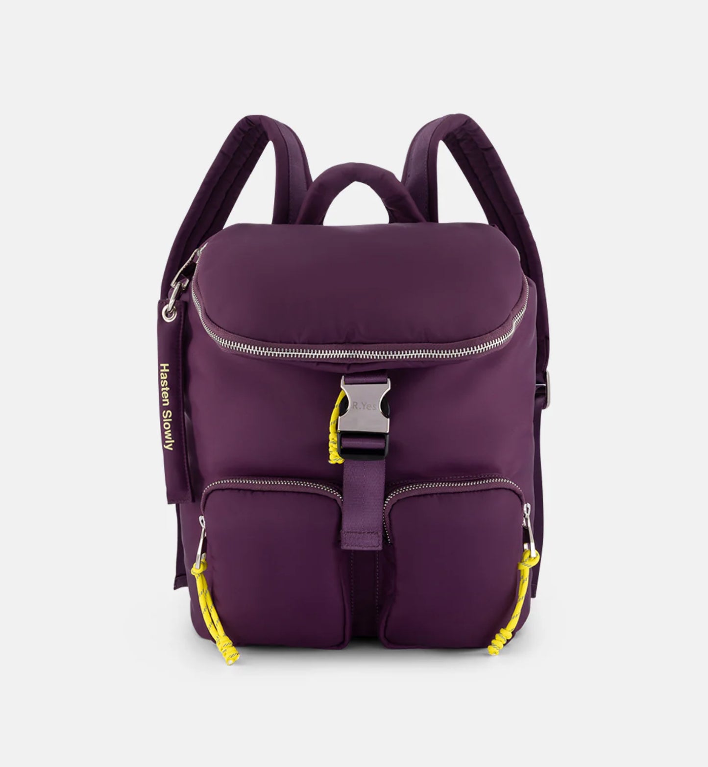 Radical Yes Pack the Stars Recycled Nylon Backpack in Midnight Plum