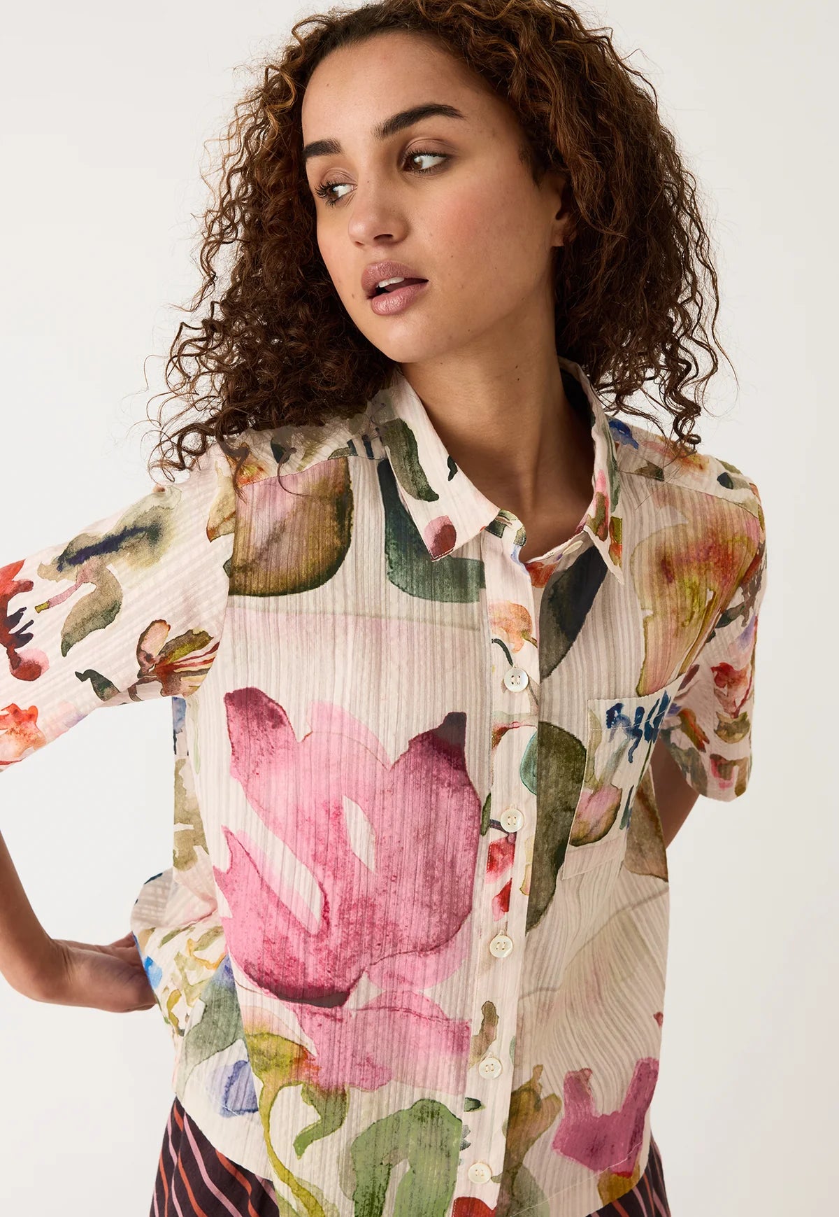 Nancybird Summer Shirt Watercolour Collage