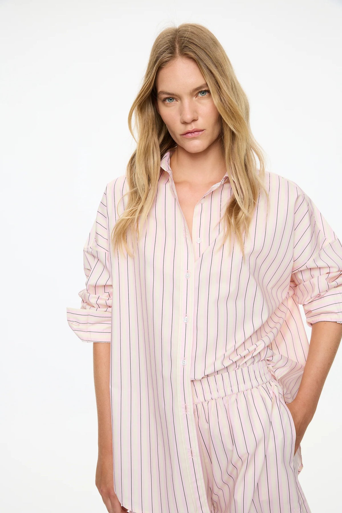 LMND Mara Long Sleeve Shirt in Candy Floss