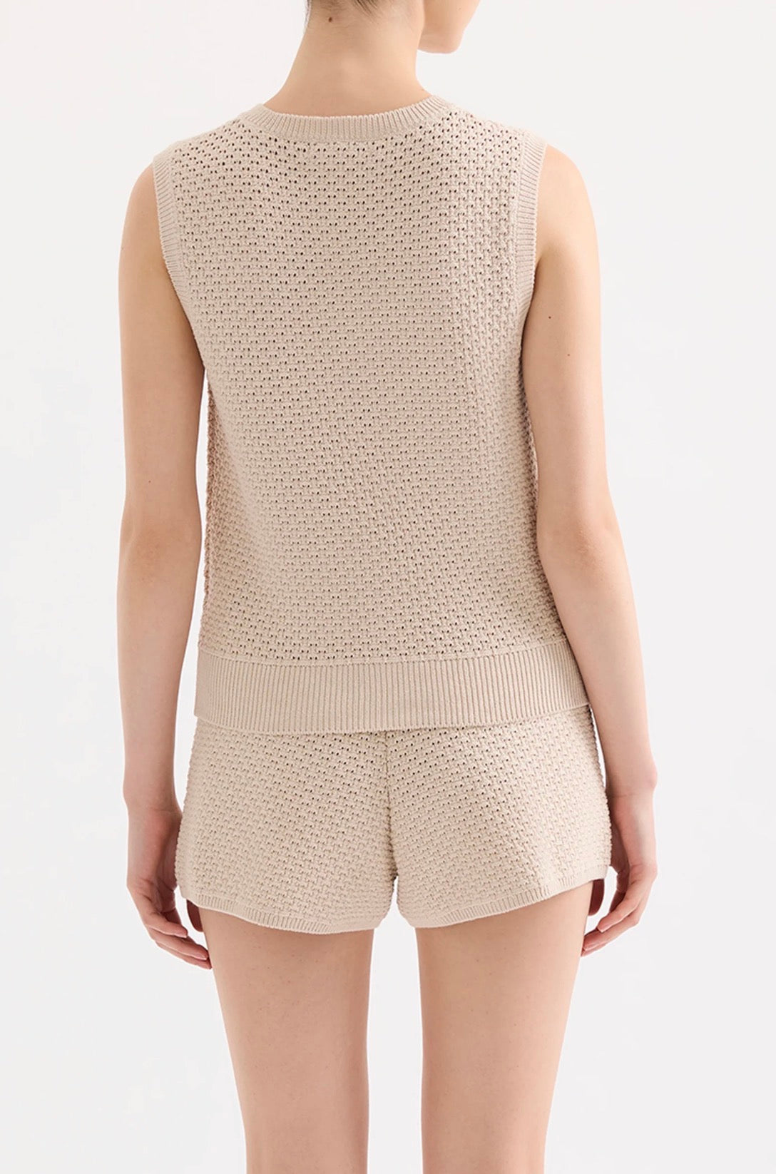 Nude Lucy Frazer Knit Tank in Buff