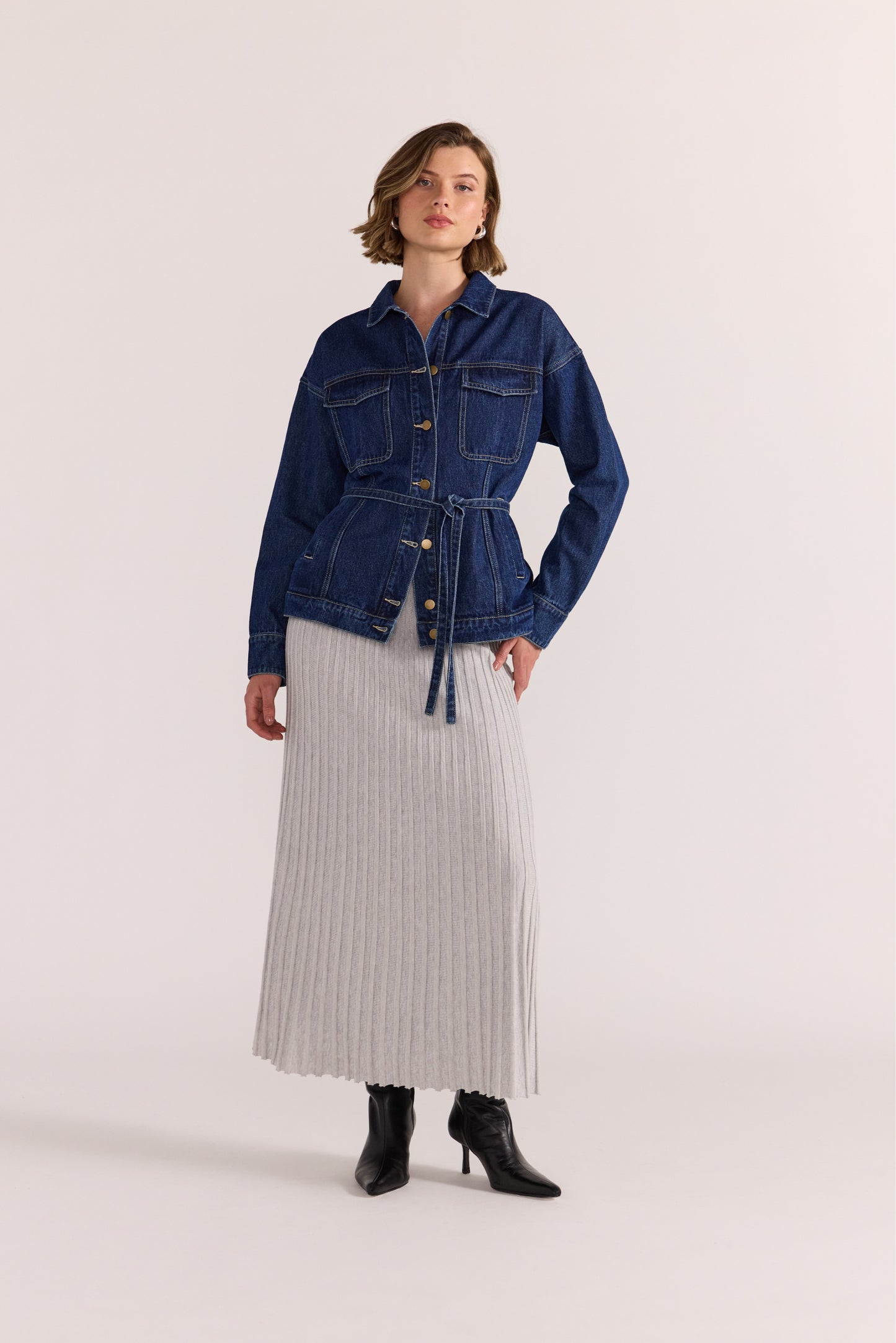 Staple the Label Lennox Denim Jacket in Indigo