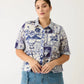Nancybird Summer Shirt in Lyon Tile