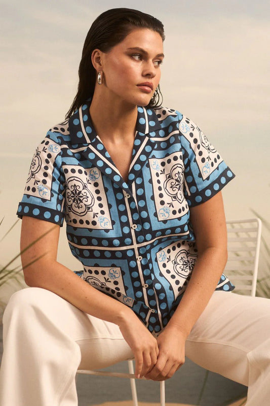 Zoe Kratzmann Lumen Top in Bay Scarf