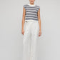 Staple the Label Palmer Stripe Knit Tank White/Navy