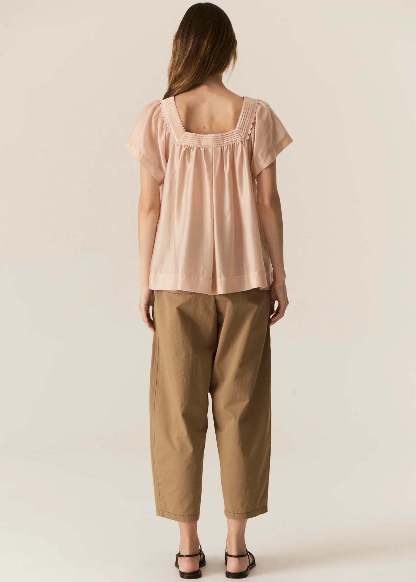 POL Avrid Barrel Pant in Khaki