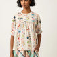 Nancybird Gwen Blouse, Watercolour Cream