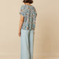 Indi and Cold Paisley Crop Shirt