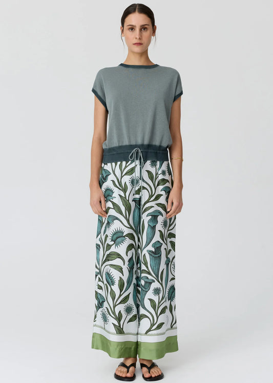 POL Reed Painted Knit Top in Ocean/Teal