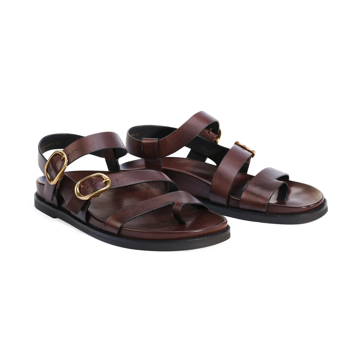 EOS Carmins Sandal in Chestnut Leather