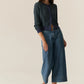 POL Carsen Crop Denim Pant in Light Wash