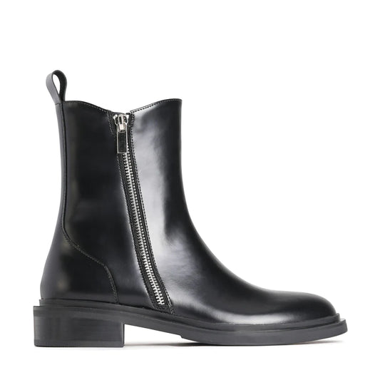 EOS Colette Boot in Black Box Leather