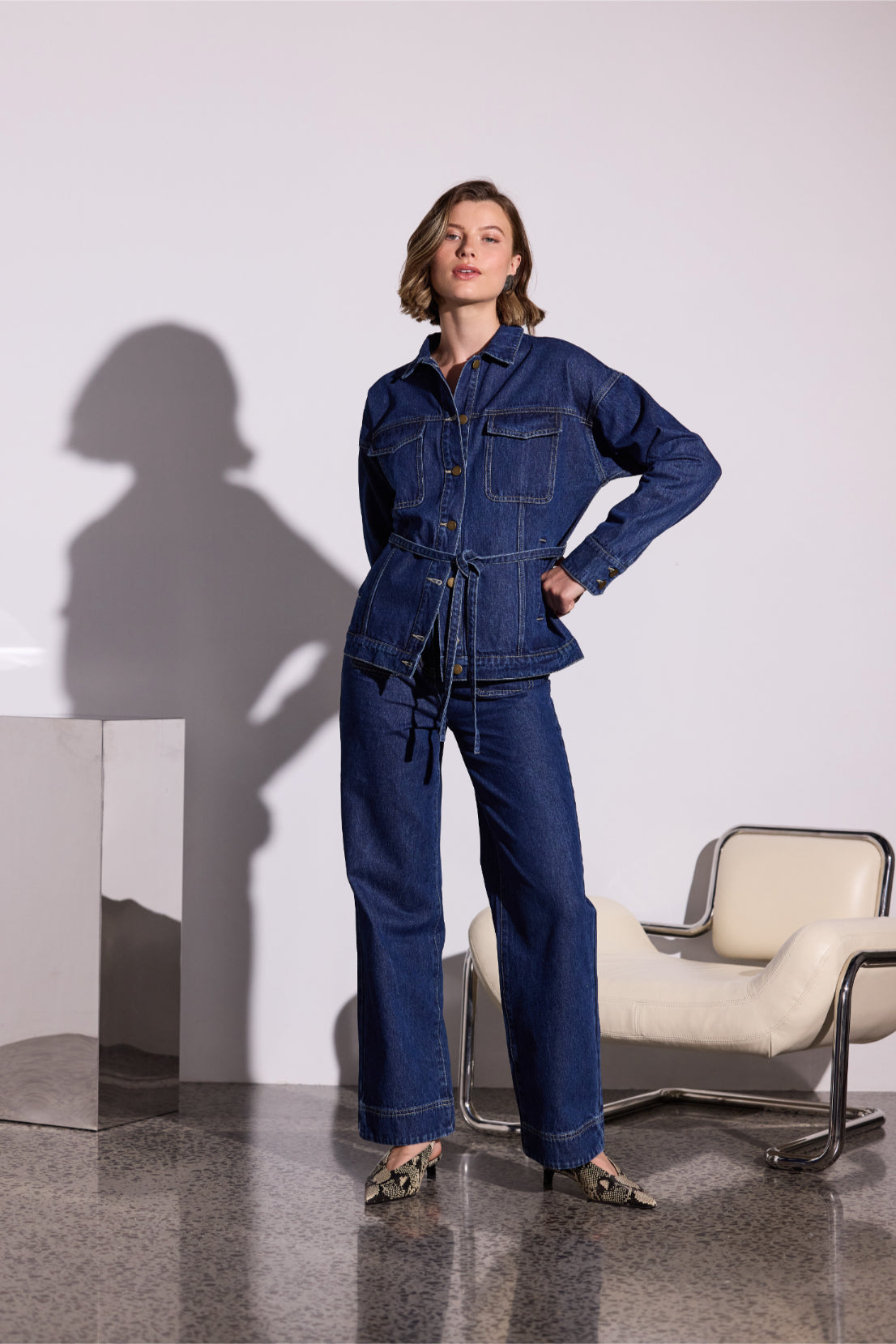 Staple the Label Lennox Denim Jacket in Indigo