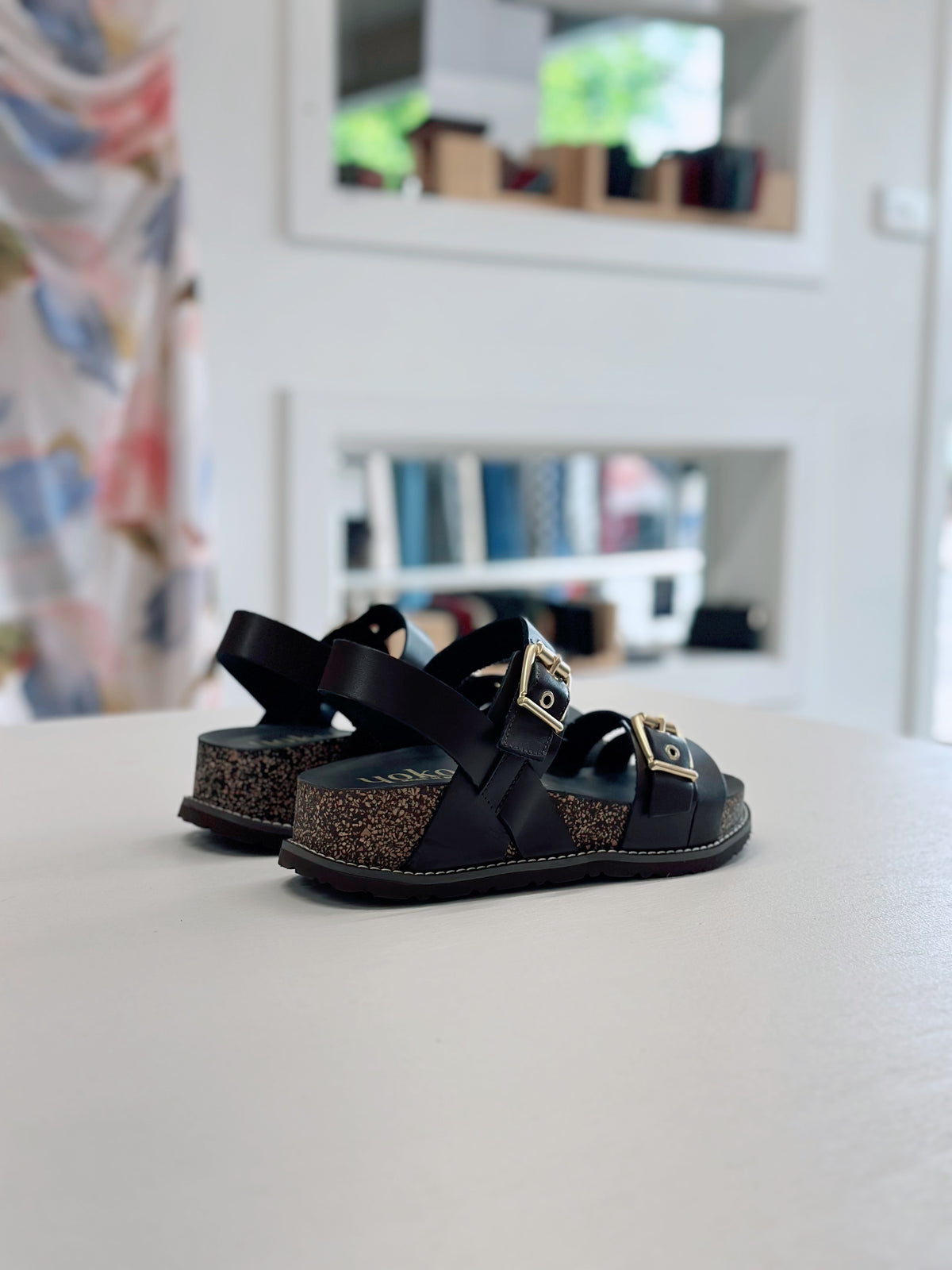 Yokono Oca 263 Platform Sandal in Brown Leather