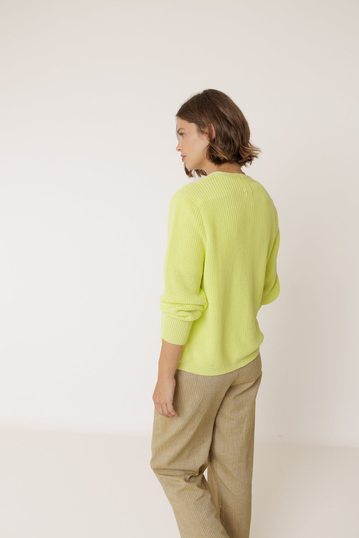 Indi & Cold Organic Cotton Knitted Cardigan in Amarillo