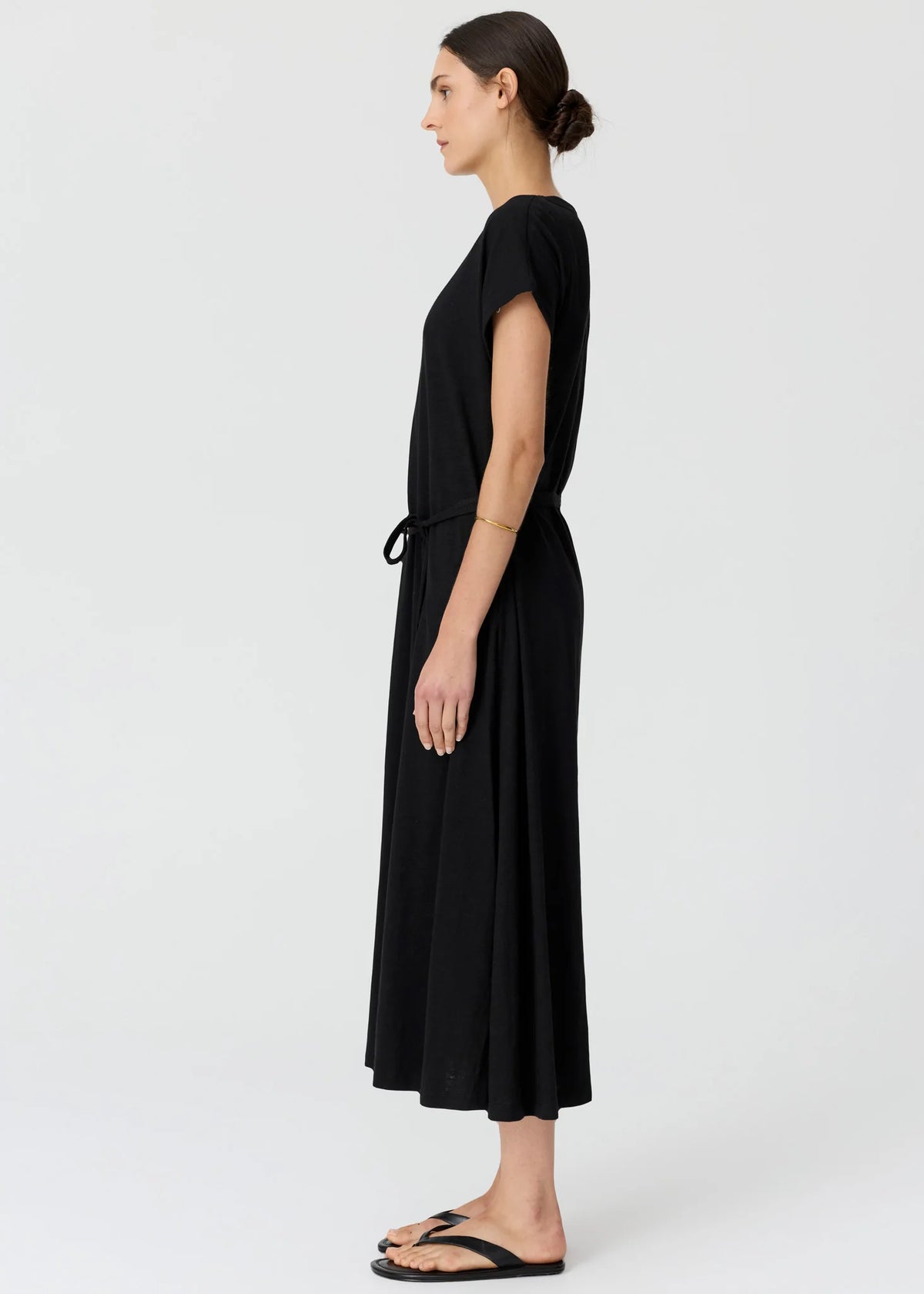 POL Mast Tee Dress in Black