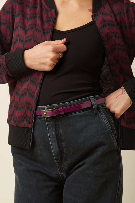 King Louie Patent Belt Purple