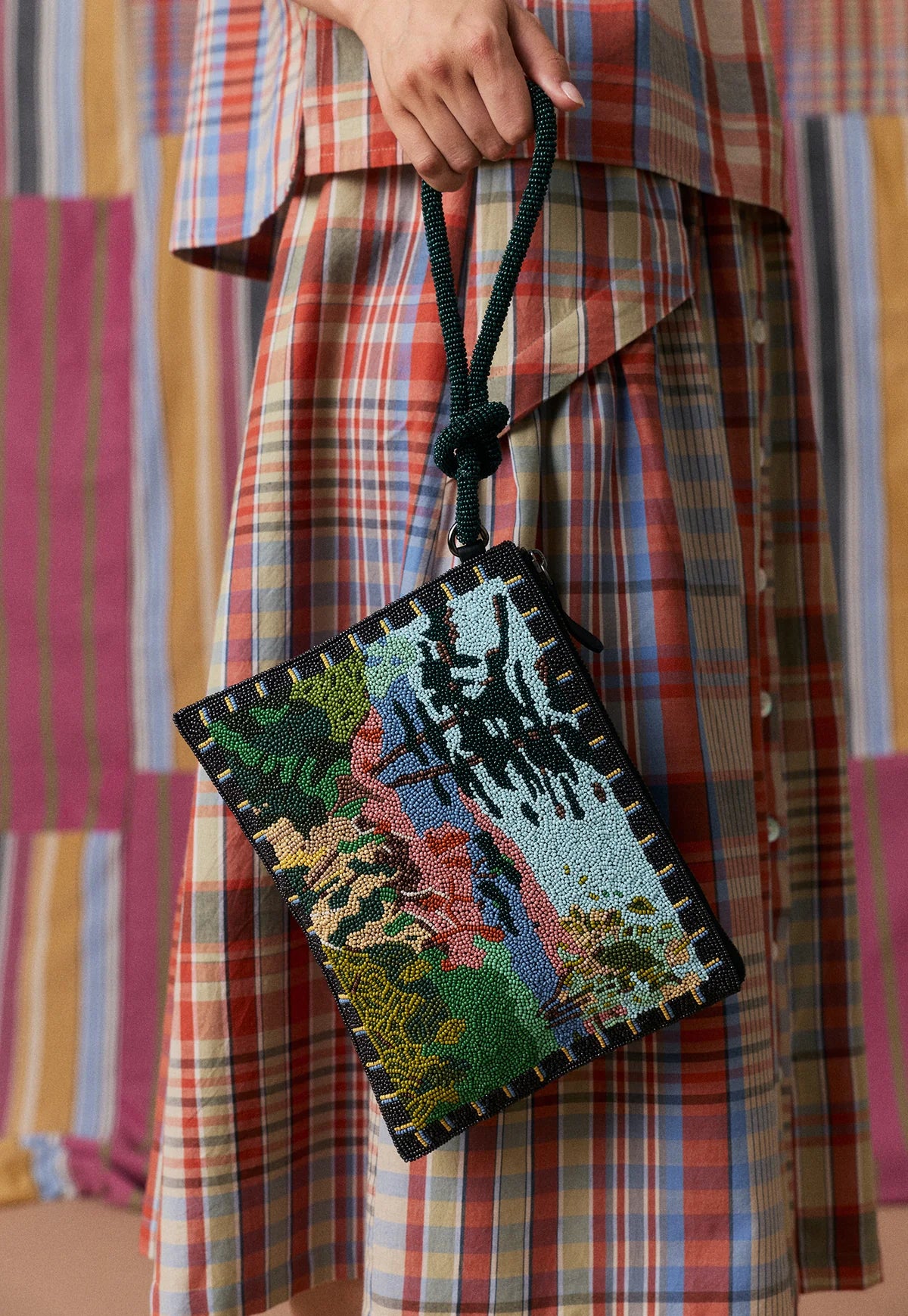 Nancybird Beaded Clutch in Palisade