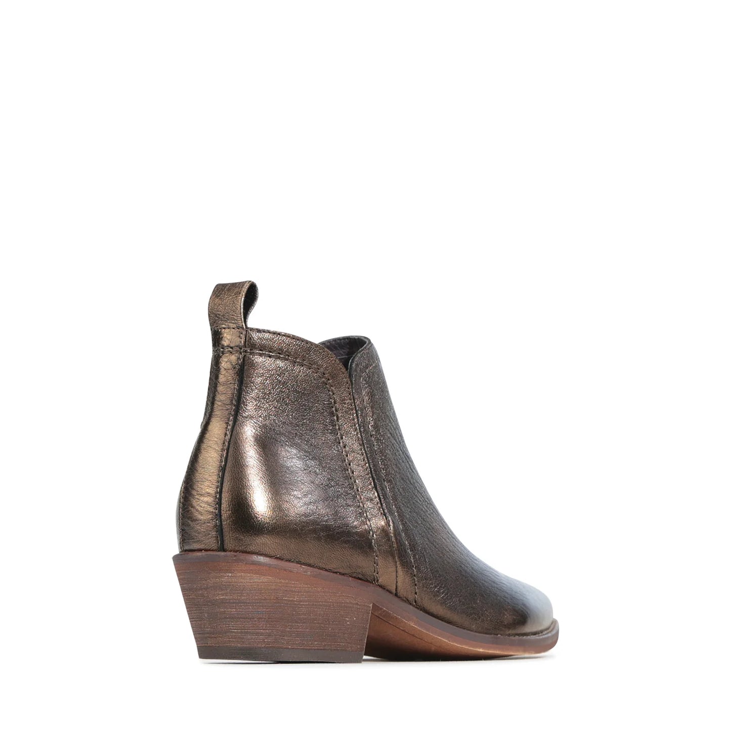 EOS Zenn Ankle Boot in Burnt Gold Metallic Leather