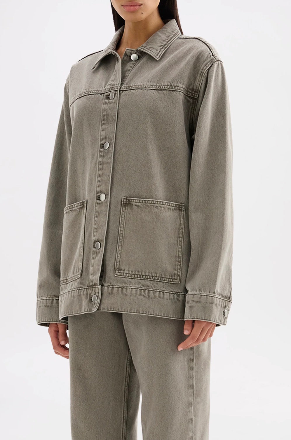Nude Lucy Soren Denim Jacket in Stone