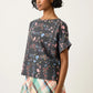 Nancybird Dolman Top in Watercolour Charcoal