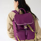 Radical Yes Pack the Stars Recycled Nylon Backpack in Midnight Plum