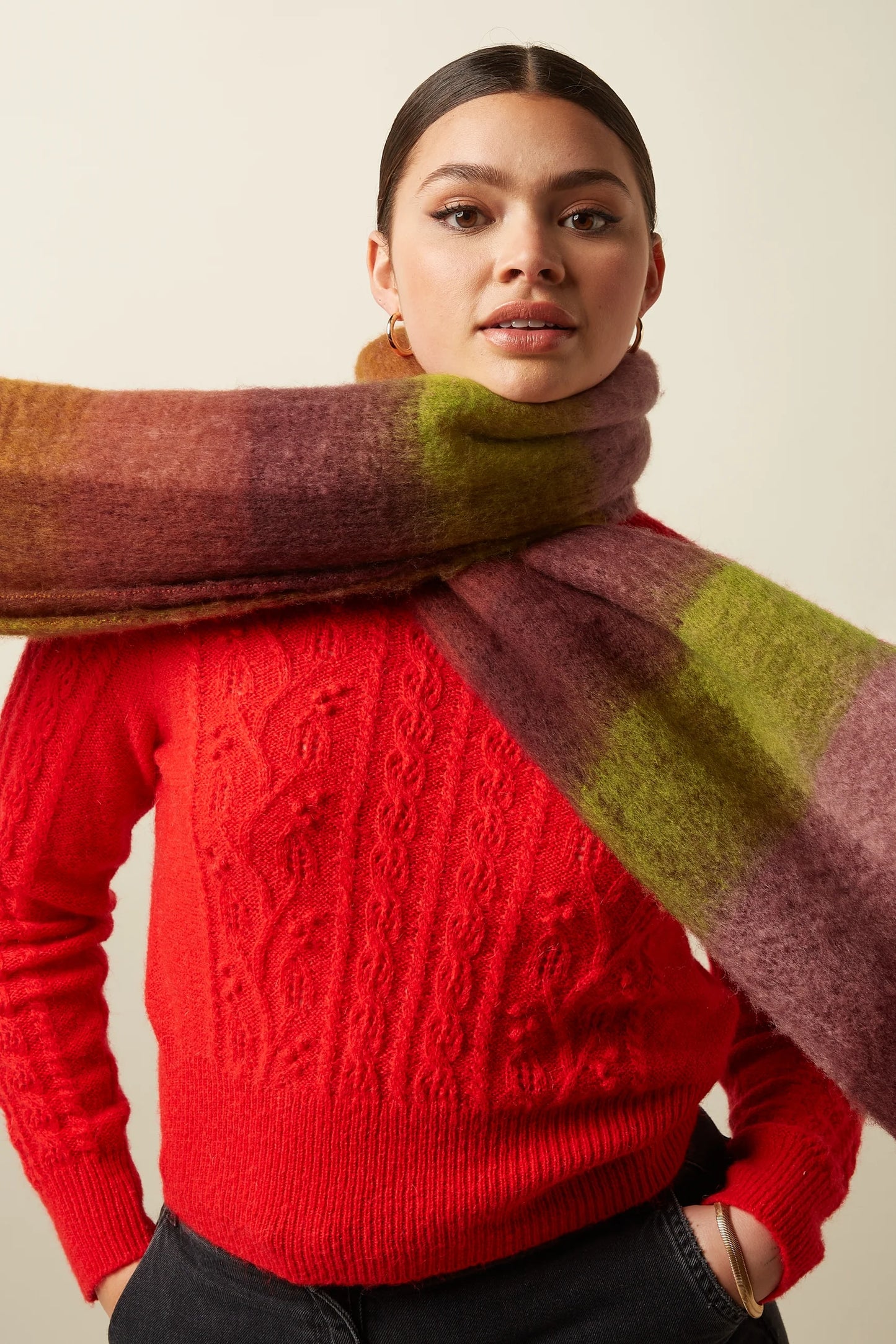 King Louie Check Scarf