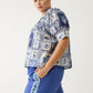 Nancybird Isla Pant in Blue Border
