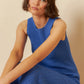Indi and Cold Ribbed Knit Dress in Azul