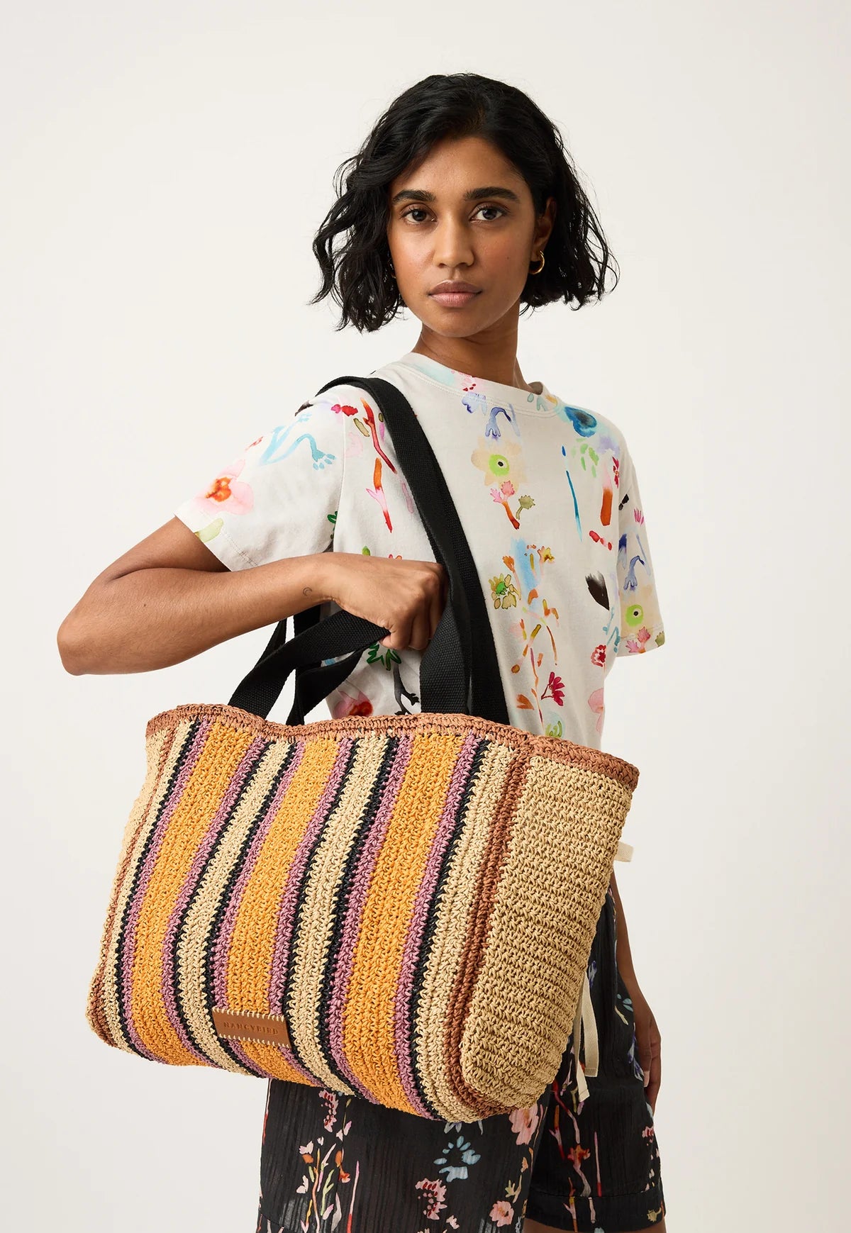 Nancybird Bande Tote Bag in Market Stripe