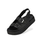 Rollie Ace Sandal Weave All Black
