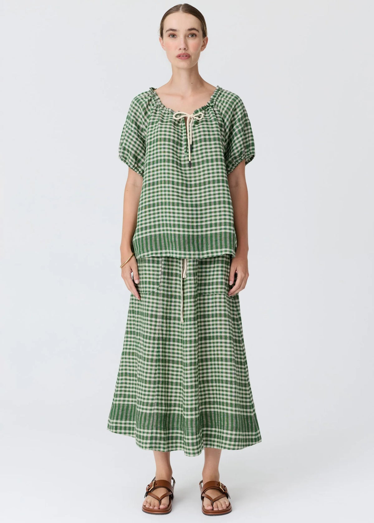 POL Lume Skirt in Ginham