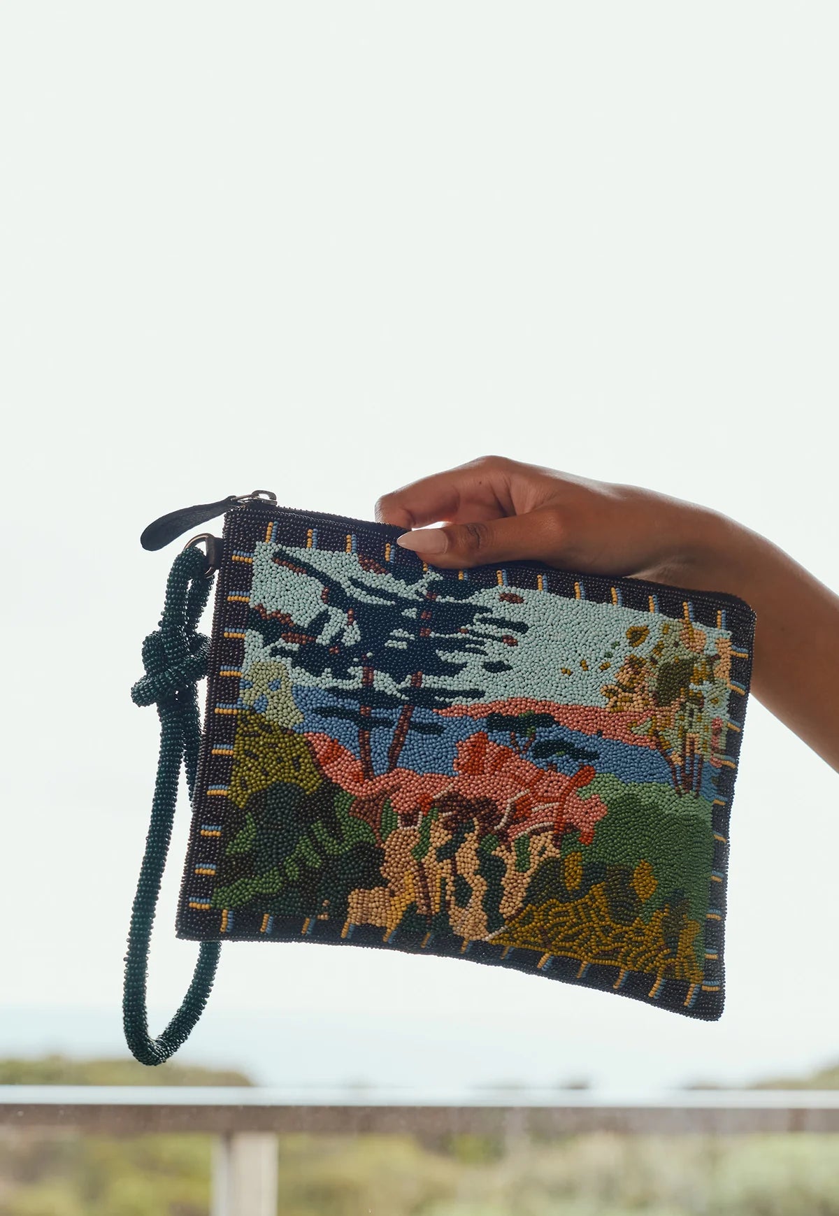 Nancybird Beaded Clutch in Palisade