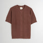Indi and Cold Rice Stitch Knit Top in Chocolate
