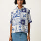 Nancybird Summer Shirt in Lyon Tile