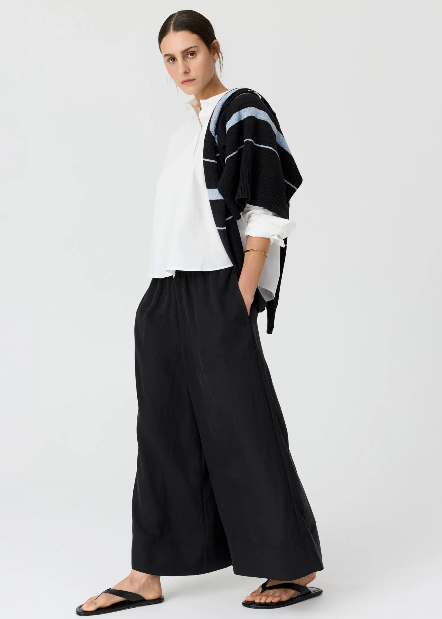 POL Elina 2 Way Shirt White