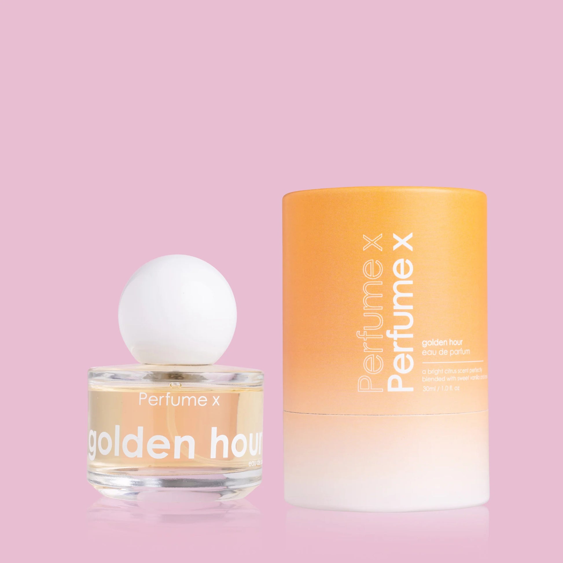 Perfume X Golden Hour Bottle and Packaging 50ml