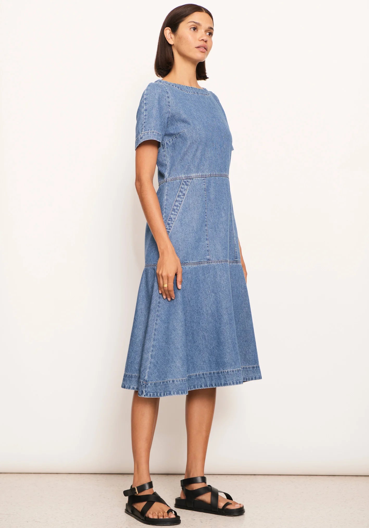 POL Clothing Raydel Denim Dress