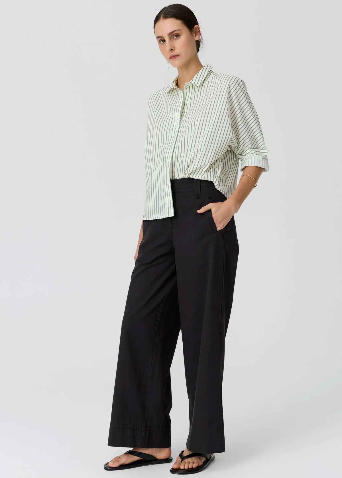POL Botanica Two Way Stripe Shirt