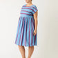 Nancybird Tathra Woven Dress in Raspberry Stripe