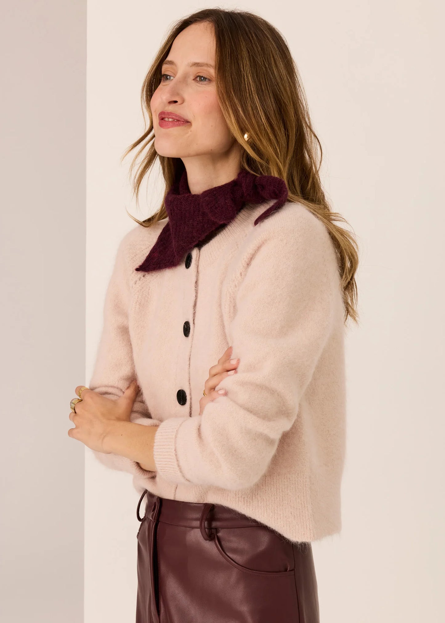 POL Haviland Cardigan Blush