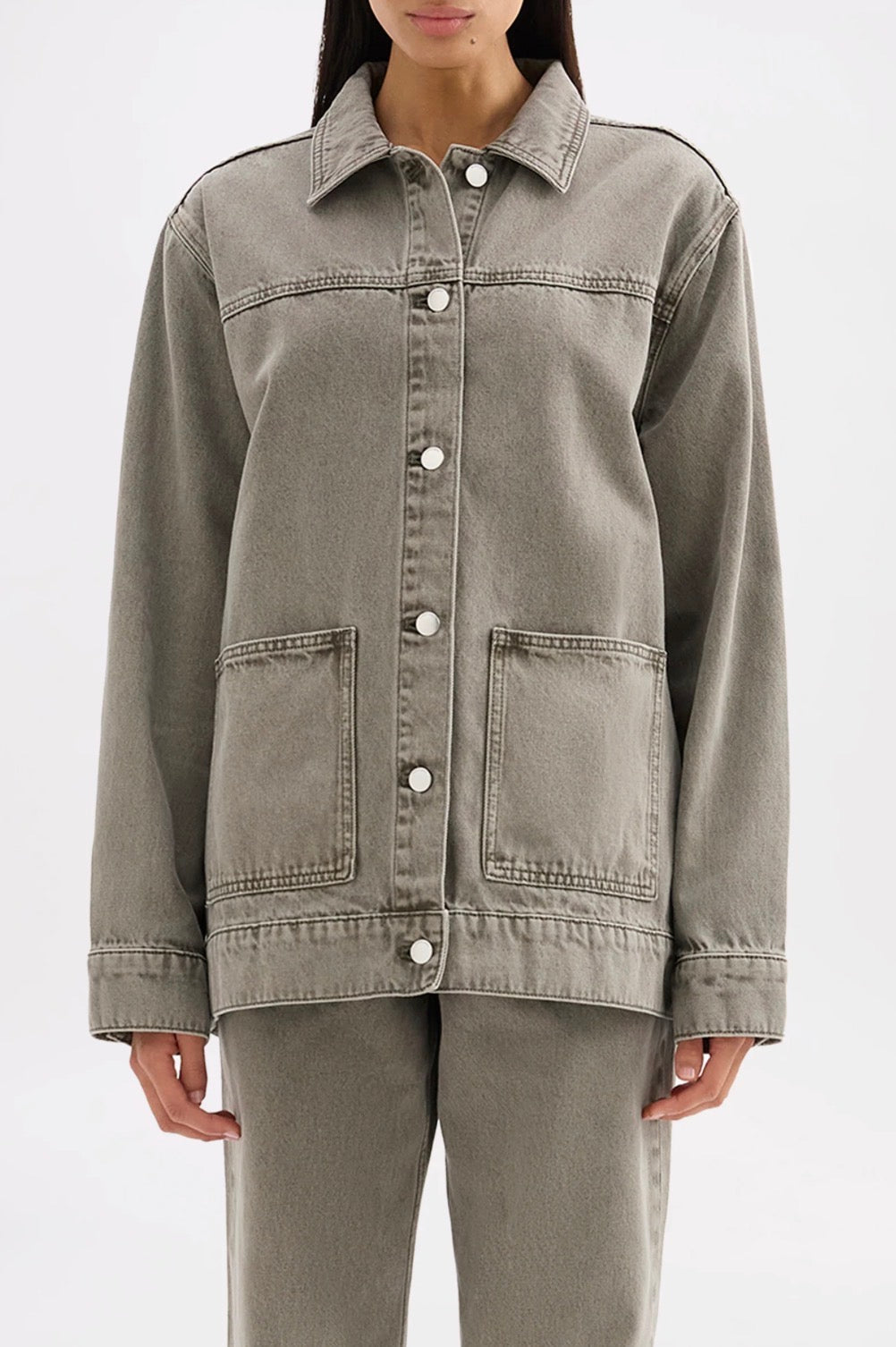 Nude Lucy Soren Denim Jacket in Stone