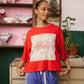 Nancybird Tasmin Boxy Tee in Red Vase