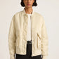 Nude Lucy Crawford Bomber in Bone